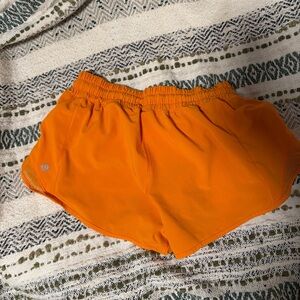 lululemon athletica Bright Orange Athletic Shorts